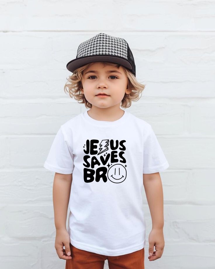 Kids Jesus Saves Bro Tee